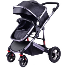 Baby Stroller 2019 China Baby Stroller Factory Hot Mom Stroller 2019 /Baby de cuero de aleación de aluminio 3-en-1 Babystroller /